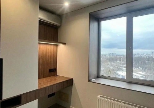 Двухдверный шкаф с рабочей зоной 3